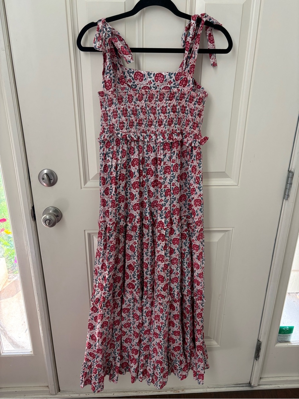 Anna Cate Eliza Shoulder Tie Maxi Dress Size Medium - Picture 6 of 8